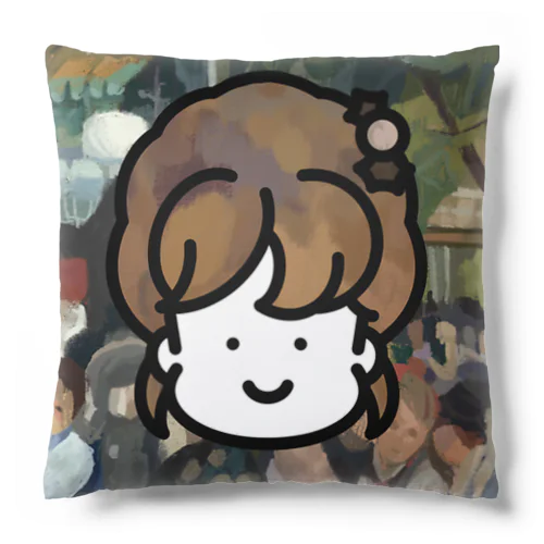 ピエール＝オーギュスト・ルノワール「ムーラン・ド・ラ・ギャレットの舞踏会」 Cushion