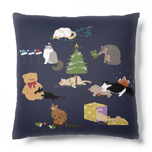 Xmasクッション　navy Cushion