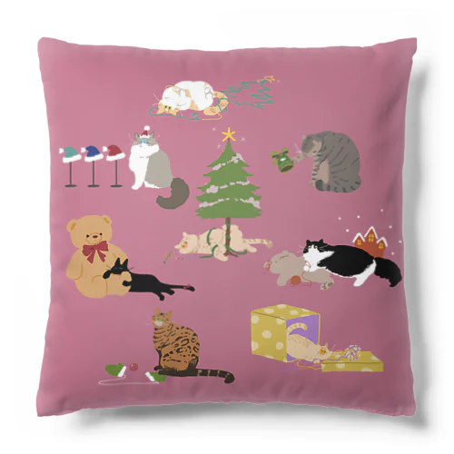 Xmasクッション　 pink Cushion