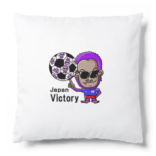 紫ゴリラサッカー2022 Cushion