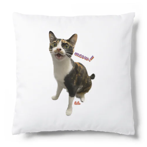 三毛猫teto 「meow!」 Cushion