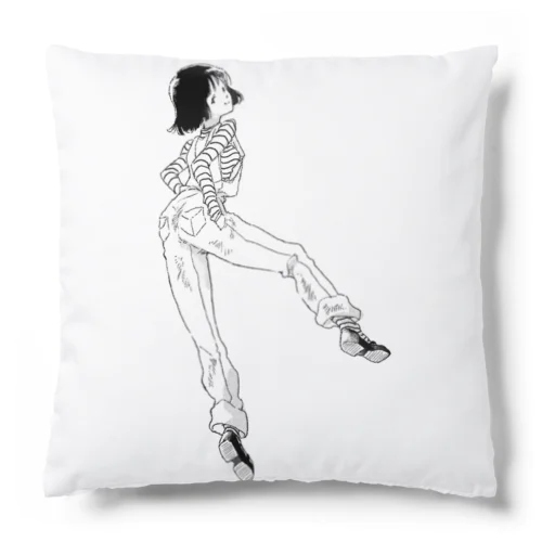 オーバーオール女子 Cushion