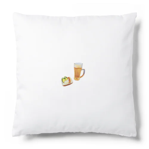 ビールとお漬物 Cushion