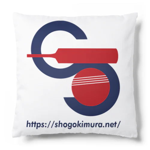 クリケット日本代表木村昇吾選手のロゴURL_01 Cushion