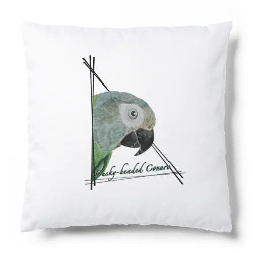 032 シモフリインコ triangle Cushion