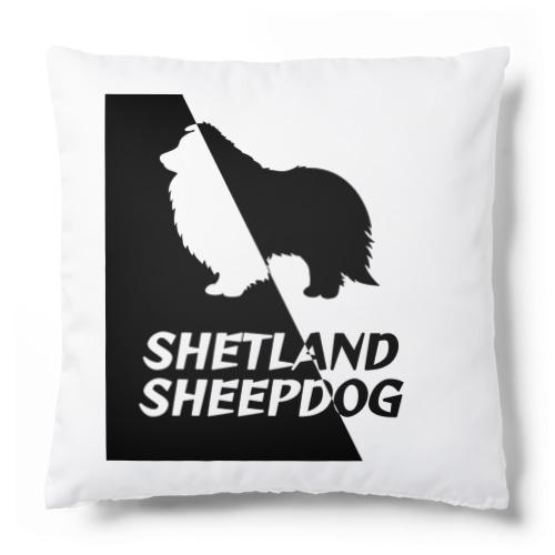 シェルティ　ハーフ＆ハーフ Cushion