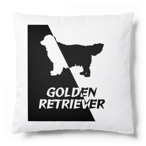 ゴールデンレトリバー　ハーフ＆ハーフ Cushion