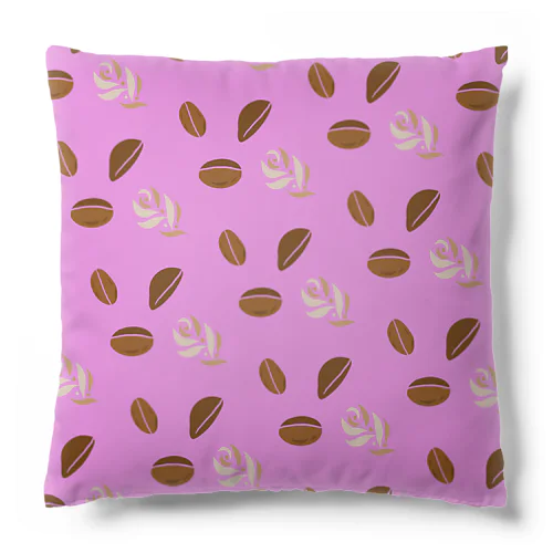 コーヒービーンズ　ピンク Cushion