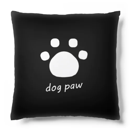 dog paw　クッション（黒） クッション