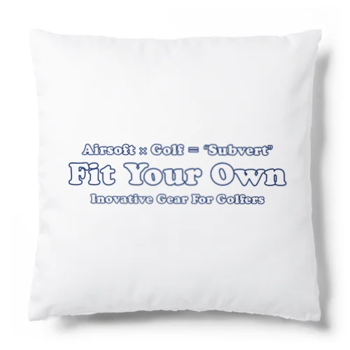 Fit Your Ownロゴ(横：白抜き) Cushion