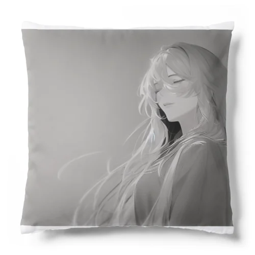 モノクロ少女 Cushion