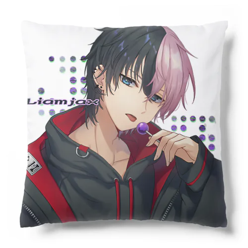 Liamイラストロゴ入りクッション クッション