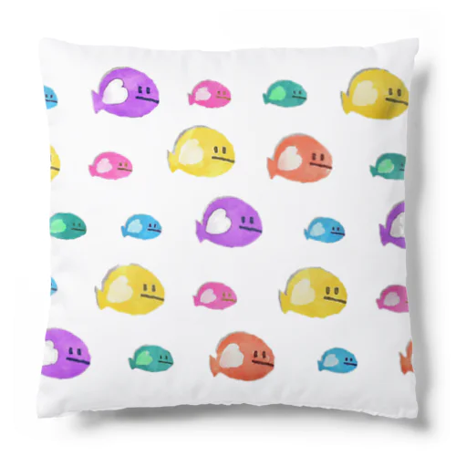 @takuのイラストシリーズ　魚の大群 Cushion