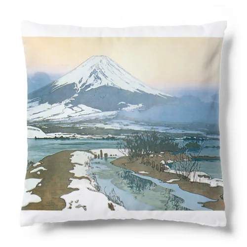 日本画：Fuziyama 吉田博_冨士拾景 河口湖 Cushion