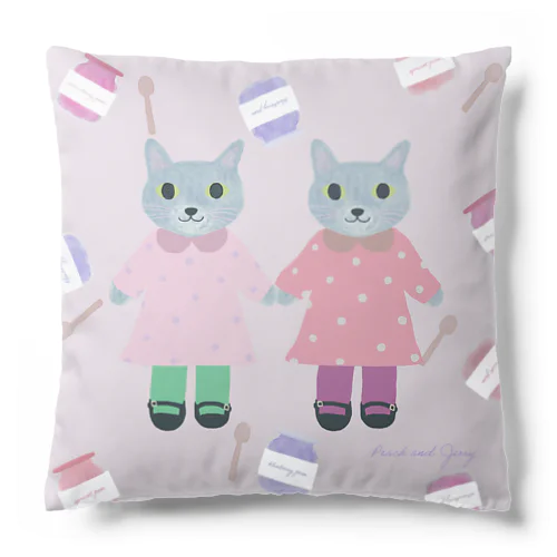 グレーのにゃんこ Cushion