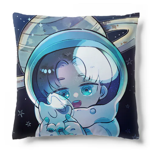 宇宙へ飛び出せ！てきねこクッション Cushion