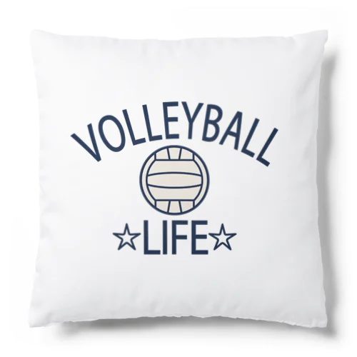 バレーボール(volleyball)アイテム・デザイン・チームTシャツ・クラブTシャツ・排球・はいきゅう・得点・ボール・選手・ポジション・部活・スポーツ・シンプル・かっこいい・かわいい・チームワーク Cushion