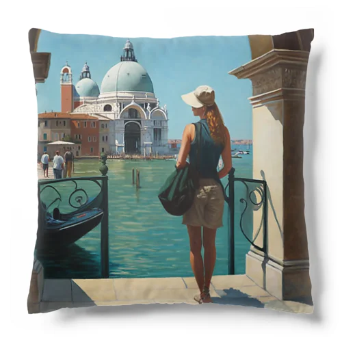 イタリアと女性 Cushion