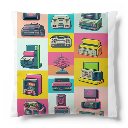 エモくてレトロな盆栽さんと仮想ゲーム機器君たち Cushion