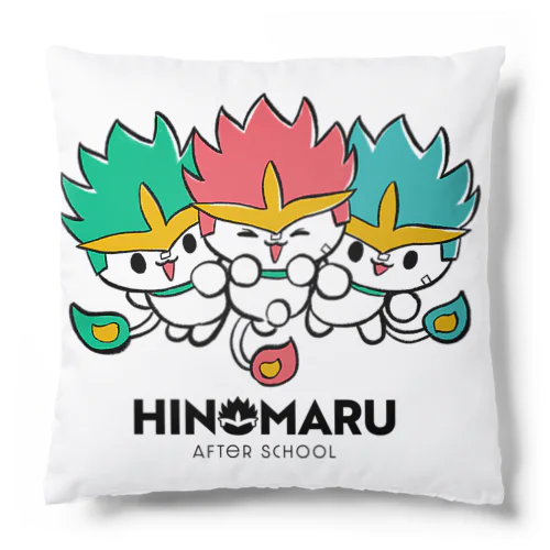 ひのまる(フリミン柄3匹) Cushion