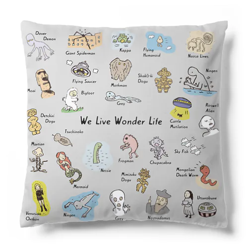 We Live Wonder Life クッション