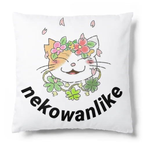 nekowanlikeさくら猫 Cushion