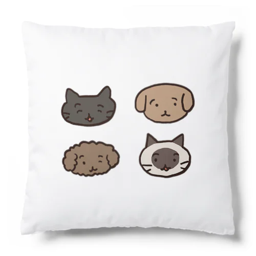 犬2匹猫2匹 Cushion