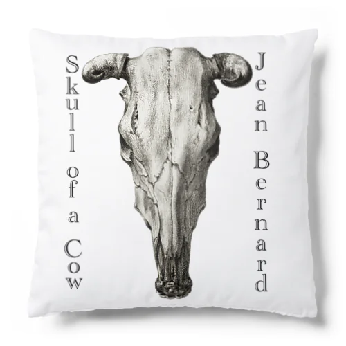 牛の頭蓋骨　ジーン・バーナード　Jean Bernard / Skull of a Cow Cushion