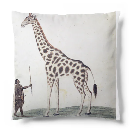 キリン（Giraffa Camelopardalis）、ロバート・ジェイコブ・ゴードン、1779年 クッション