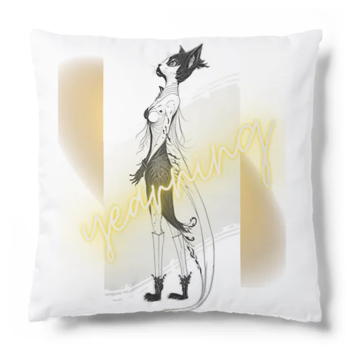 猫の妖精は未知の世界に憧れている！ Cat fairies yearn for the unknown! Cushion