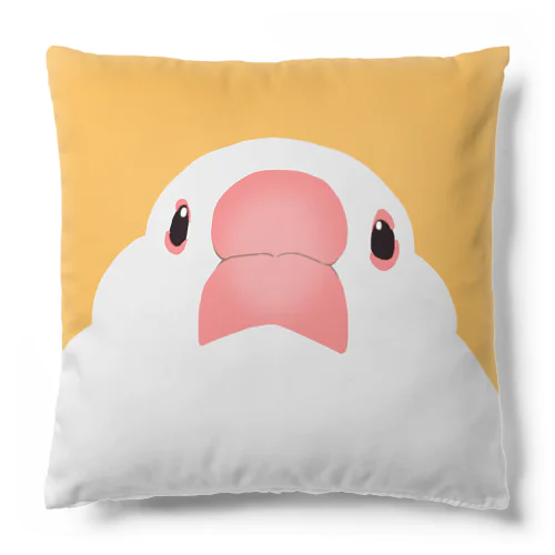 目が合ってしまう白文鳥 Cushion