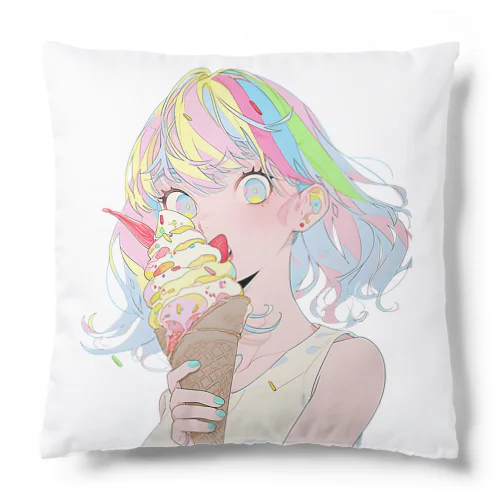 暑い夏はアイスだ002 Cushion