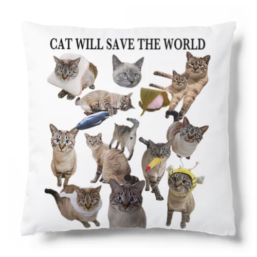 CAT WILL SAVE THE WORLD クッション