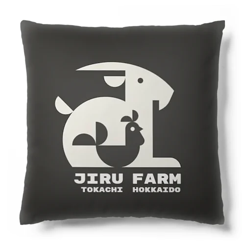 ジルファームのしかくいロゴ Cushion