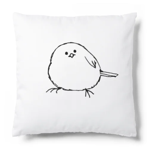 シンプル手描きシマエナガちゃん Cushion