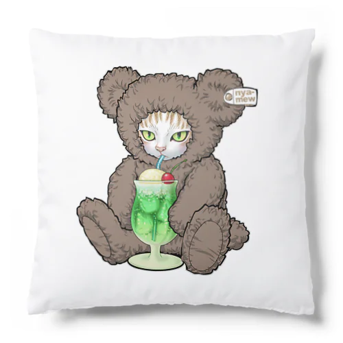 こぐまのニャーちゃん_クリームソーダ Cushion