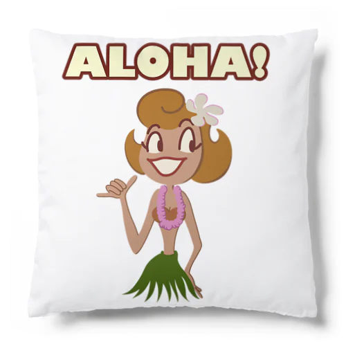 ALOHA Hula Girl Cushion