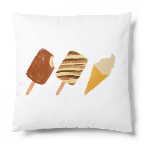 アイスキャンディーとソフトクリーム Cushion