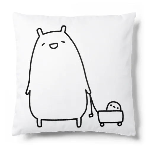 お散歩をするかわいいねこ Cushion