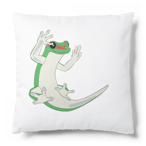 餌欲しそうにこちらを見つめるグランディスヒルヤモリ Cushion