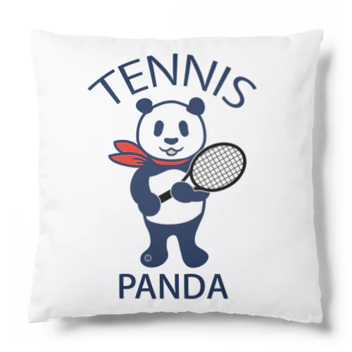 パンダ・テニス・全身・イラスト・ラケット・TENNIS・アイテム・デザイン・ガット・スポーツ・Tシャツ・サーブ・かっこいい・かわいい・選手・画像・ボール・王子・絵・オリジナル（C） Cushion