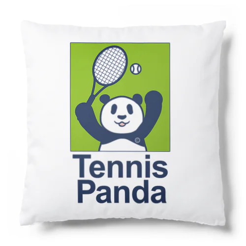 パンダ・テニス・TENNIS・アイテム・デザイン・ラケット・ガット・イラスト・スポーツ・Tシャツ・サーブ・かっこいい・かわいい・選手・画像・ボール・王子・絵・オリジナル（C） Cushion