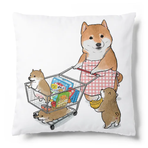 柴親子のお買い物 Cushion