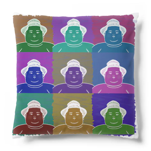 SUMO WRESTLER (multicolor) Cushion
