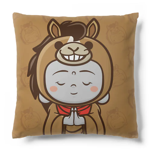 着ぐるみ 午地蔵　ｰどアップｰ Cushion