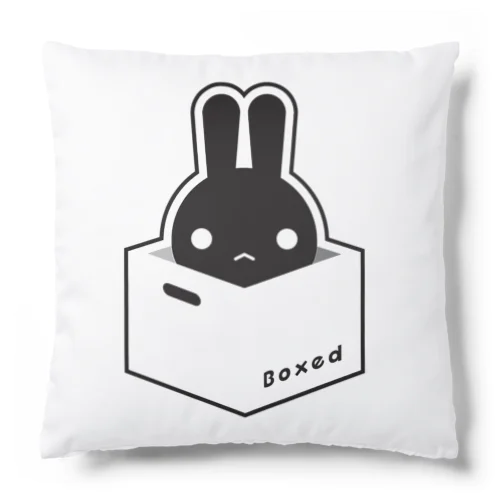 【Boxed * Rabbit】黒Ver クッション