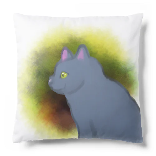 グレーの猫 Cushion