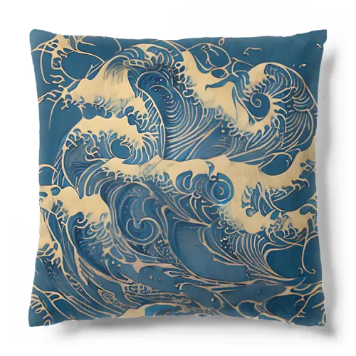 彩波〜Ayanami〜Coloring Waves Cushion