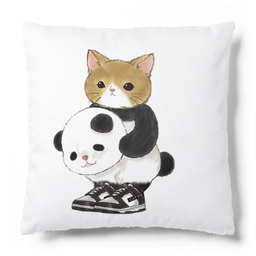 PANDA CAT A　スニーカーを履いた猫のブランド Cushion