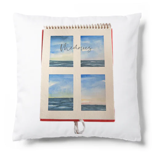 Memories of the sea - watercolors  Cushion